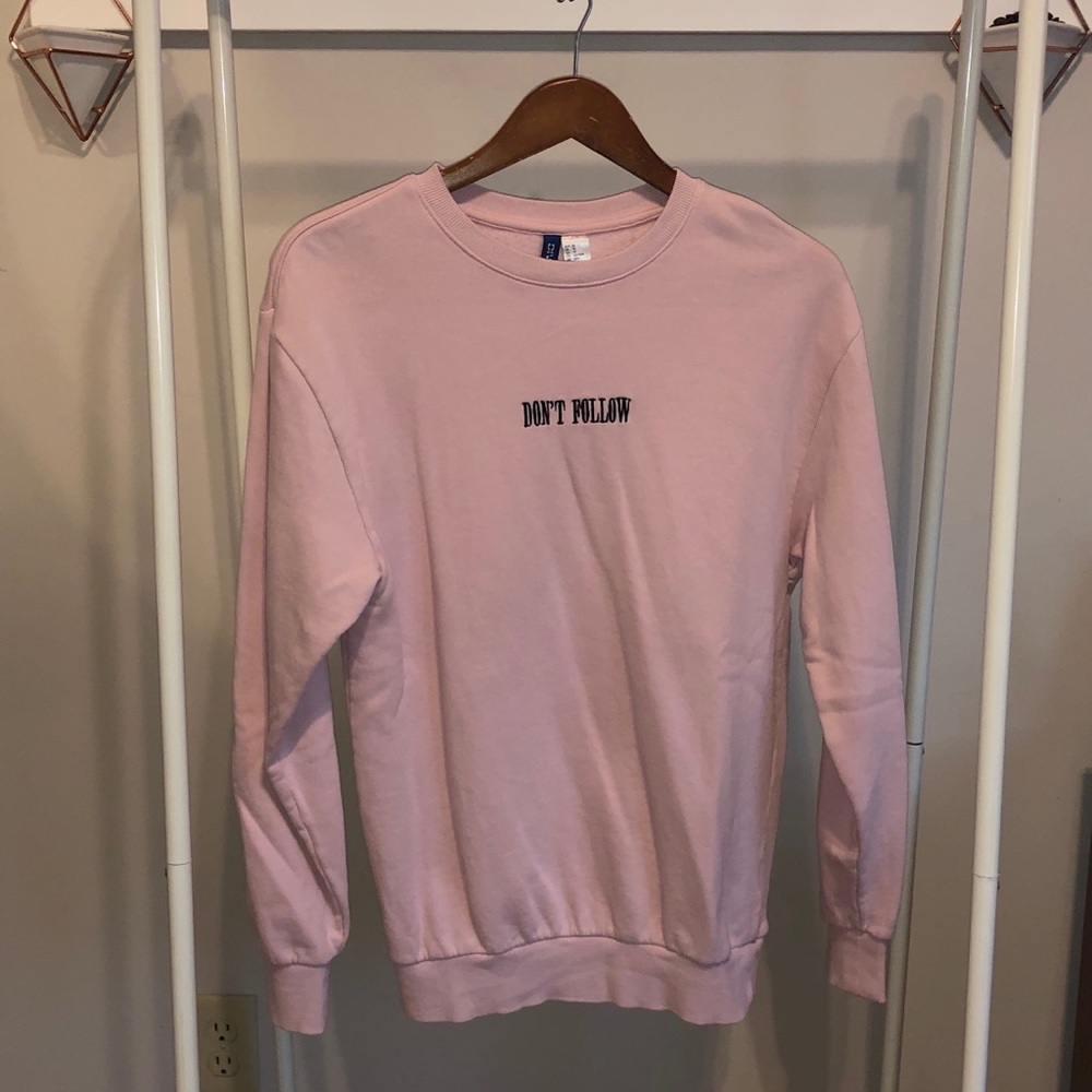 DIVIDED Graphic Stitched Sweater